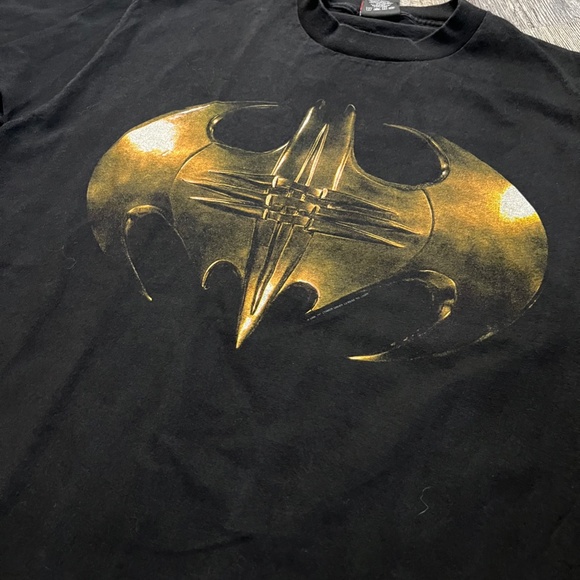 Vintage Batman Forever Shirt Size XL Black 90's Giant DC Movie 1995 Tee KC - Picture 2 of 5